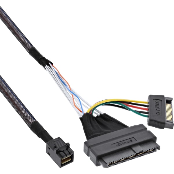 InLine 29620A SATA-kabel 0,5 m SFF-8087 Sort