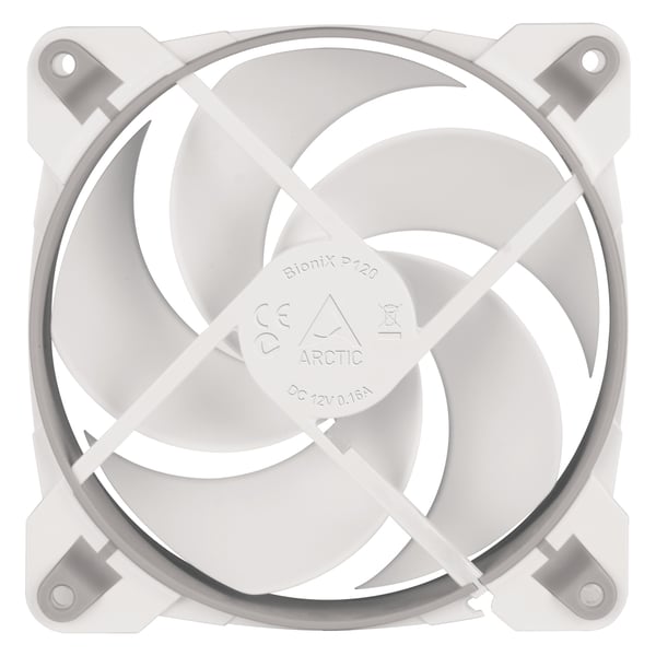 ARCTIC BioniX P120 Computerkabinet Ventilator 12 cm Grå, Hvid