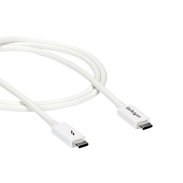 StarTech.com TBLT3MM1MW Thunderbolt kabel 1 m 20 Gbit/sek. Hvid