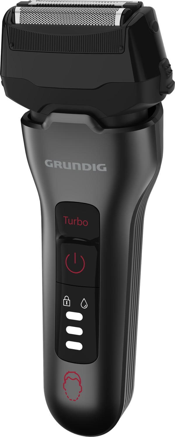 Grundig MS 8330 Folie shaver Trimmer Krom, Rød