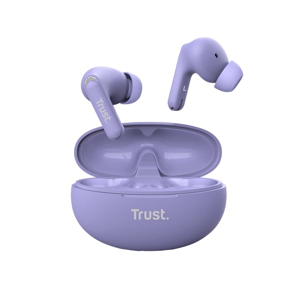Trust Yavi Kuulokkeet True Wireless Stereo (TWS) In-ear Puhelut/Musiikki USB Type-C Bluetooth Purppura