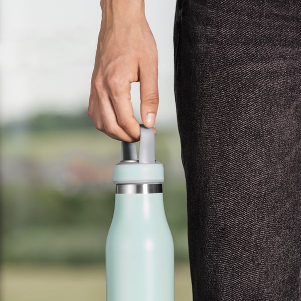 Hama 00181587 dricksflaskor Daglig användning 500 ml Rostfritt stål Blå, Rostfritt stål
