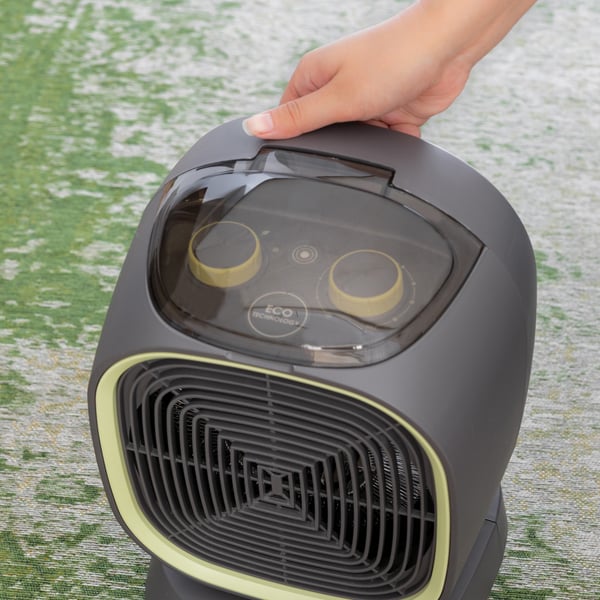 Imetec Silent Power Eco inomhus Grön, Grå 2100 W Elektrisk värmefläkt