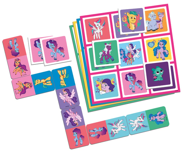 Tactic Peppa Pig My Little Pony 3 in 1 Lotto, Domino, Memo