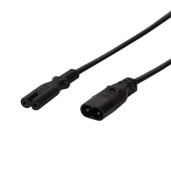 LogiLink 2m, IEC 60320-C8/IEC 60320-C7 Sort C7 forbinder C8 forbinder