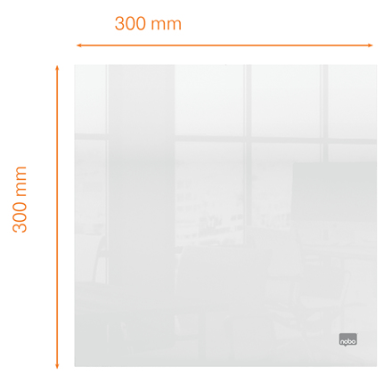 Nobo Transparent Akryl mini whiteboard skrivbord eller väggmonterad 30x30 cm