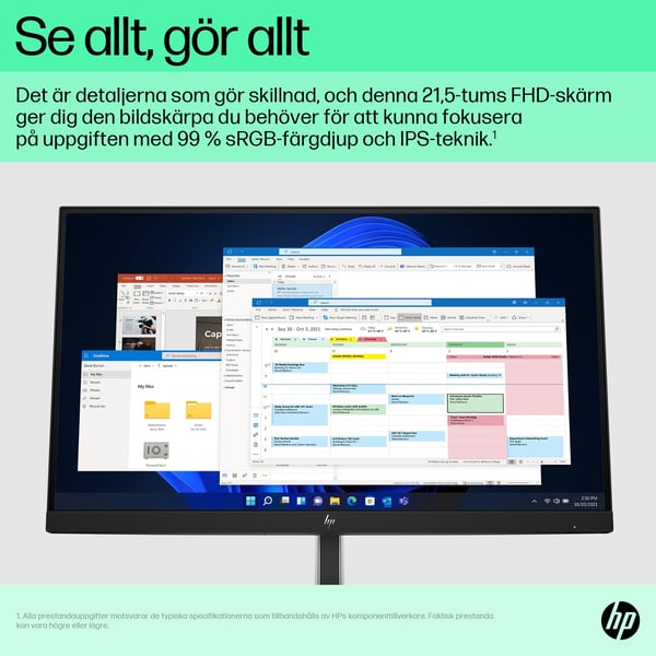 HP E-Series E22 G5 FHD-skärm