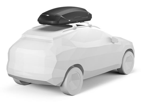 Thule Pulse 2 M Kova suksiboksi Musta