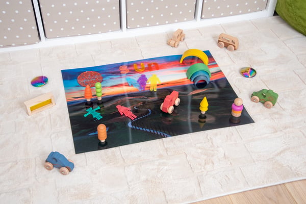 Tickit Winding Road A2 Play Mat Flerfarvet Baby legemåtte