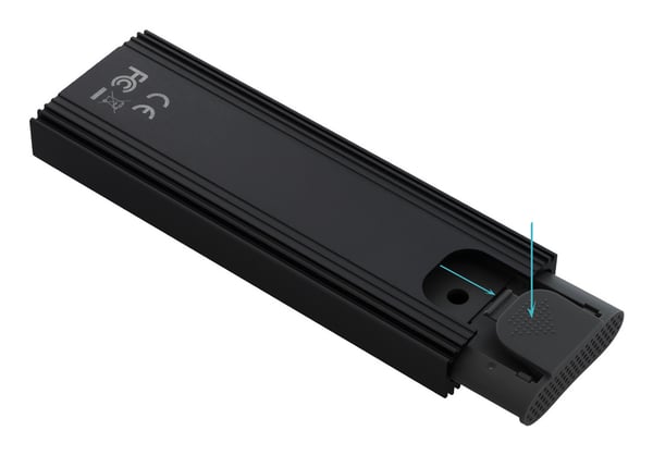 TooQ TQE-2230B tallennusaseman kotelo SSD-kotelo Musta M.2