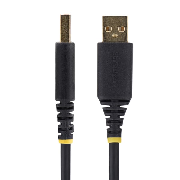 StarTech.com 10ft (3 m) USB till seriell adapterkabel, COM retention, utbytbara skruvar/muttrar, USB-A till DB9 RS232, FTDI-chip, ESD-skydd, Windows/macOS/Linux