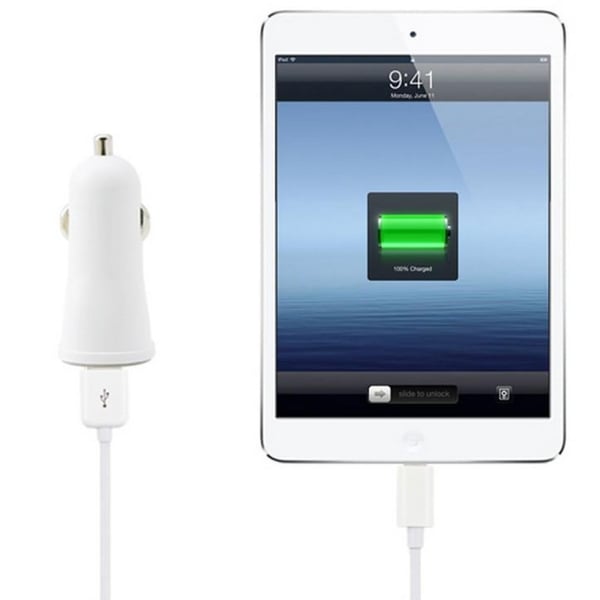 Techly USB - Auto 5V/2.4A Universel Hvid Cigartænder Automatisk