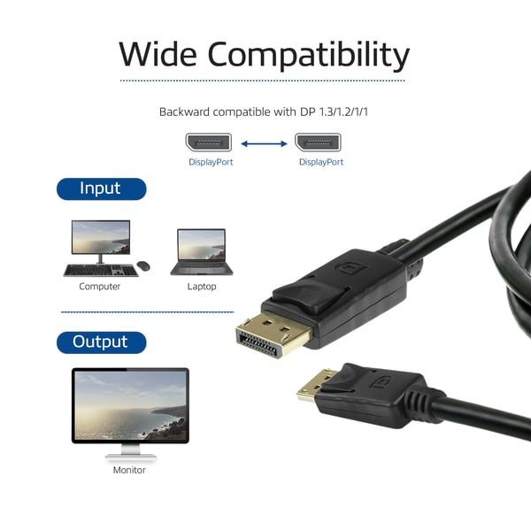 ACT AK4071 DisplayPort kabel 1 m Sort
