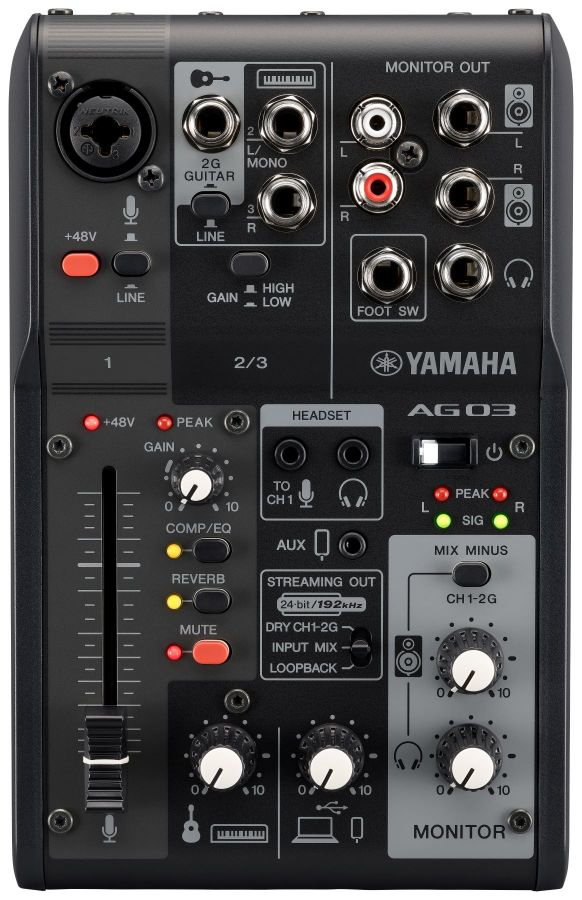 Yamaha AG03MK2 3 kanaler Vit