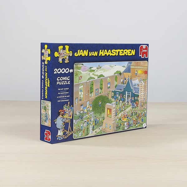 Jan van Haasteren he Art Market 2000 pcs Puslespil 2000 stk Tegnefilm