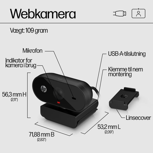 HP 320 FHD webkamera