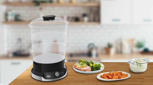 Tefal Ultracompact VC2048 höyrykeitin 3 kori(a) Vapaasti seisova 800 W Musta