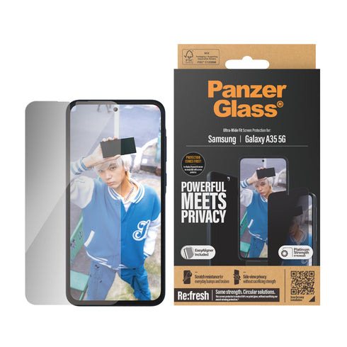 PanzerGlass P7357 Matkapuhelimen näyttö- ja taustasuoja Näytön yksityisyydensuoja Samsung 1 kpl