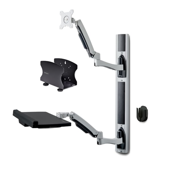 StarTech.com 2PASTSC-WALL-MOUNT desktop arbejdsplads med siddestativ