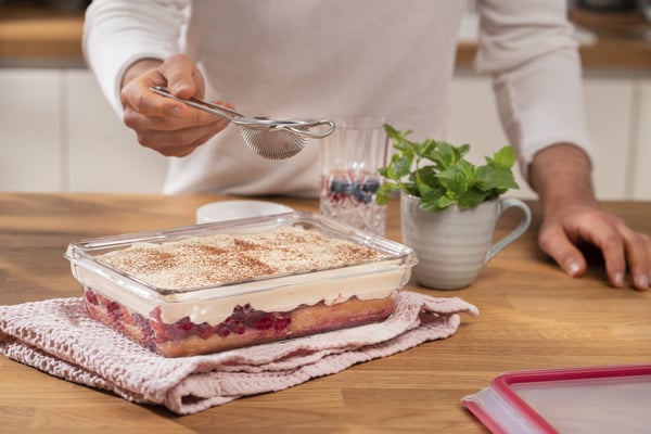 Tefal MasterSeal N10412 Rektangulær Kasse 3 L Transparent, Rød 1 stk