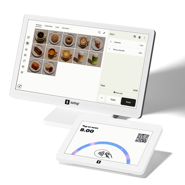 SumUp POS Lite 2.0 2 GHz All-in-One 33,8 cm (13.3") 1920 x 1080 pikseliä Valkoinen