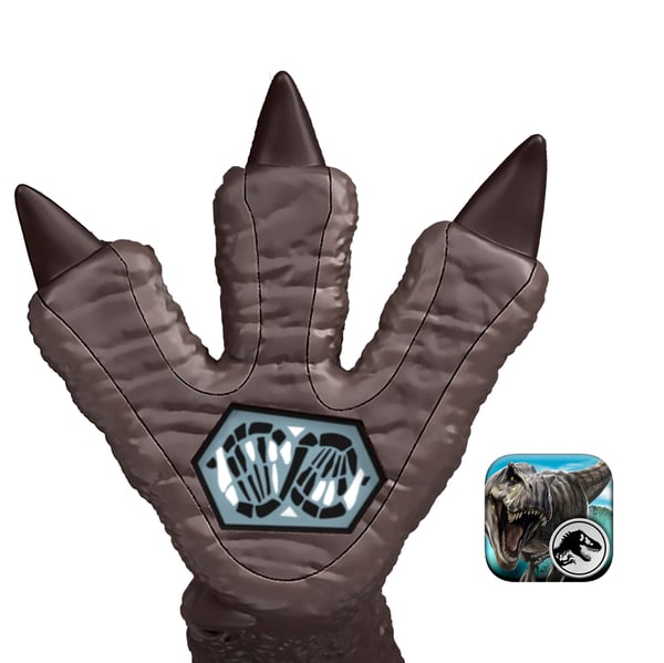 Jurassic World Rebirth Tail Thrasher Spinosaurus-actionfigur, dinosaurieleksak med två attackrörelser