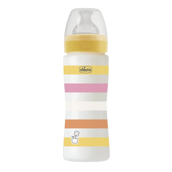 Chicco 00028637110000 sutteflaske 330 ml Gennemsigtig, Hvid, Gul Plast