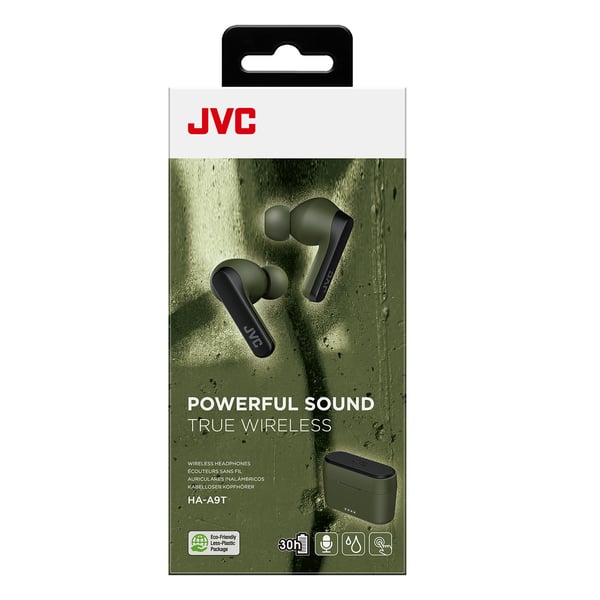JVC HA-A9T Headset True Wireless Stereo (TWS) I ørerne Opkald/musik Bluetooth Grøn