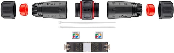 Microconnect KON525 kabelsamler RJ-45 Sort