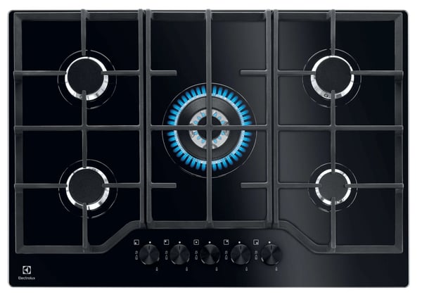 Electrolux EGG7536K Sort Indbygget 75 cm Gaskomfur 5 zone(s)