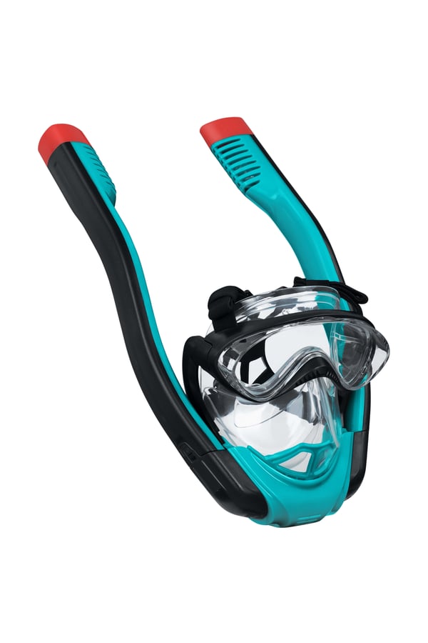 Bestway 24058 / 23 dykkemaske Silikone Sort, Rød, Transparent, Turkis Voksen