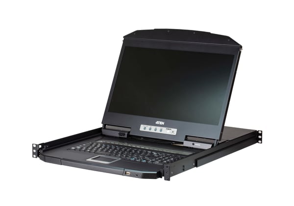 ATEN PS/ 2-USB VGA Single Rail LCD KVM-switch med 16 portar