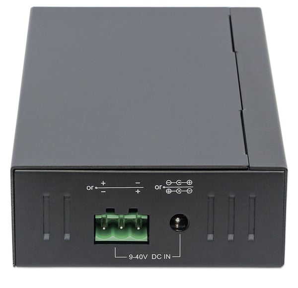 Manhattan 164405 gränssnittshubbar USB 3.2 Gen 1 (3.1 Gen 1) Type-B 5000 Mbit/s Svart