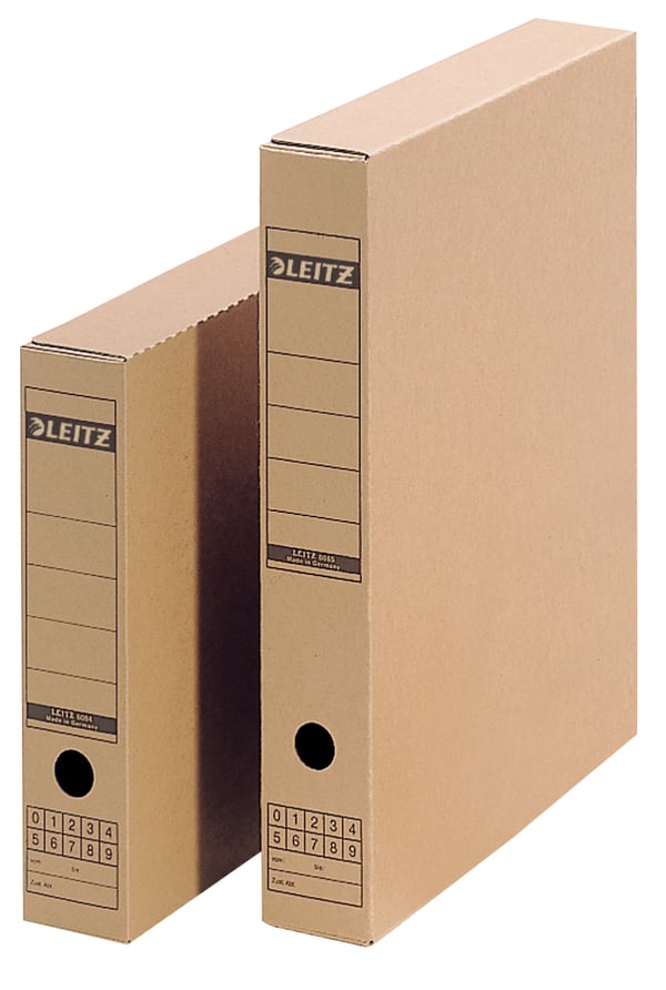 Leitz 60850000 kansioiden säilytyslaatikko Pahvi Ruskea
