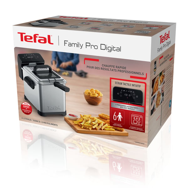 Tefal Family Pro FR507D Enkelt 4 L Enkeltstående 2400 W Frituregryde Rustfrit stål