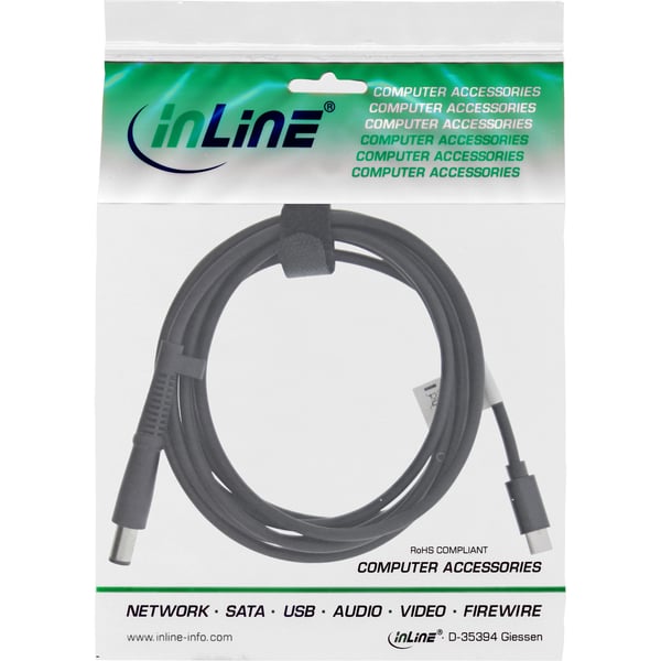 InLine 26673 strömkablar Svart 2 m USB C