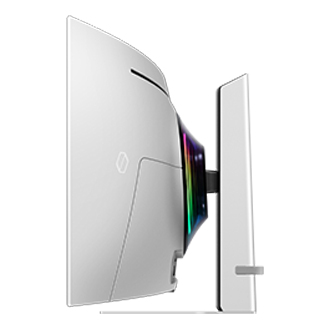 Samsung G93SC tietokoneen litteä näyttö 124,5 cm (49") 5120 x 1440 pikseliä Dual QHD OLED Hopea