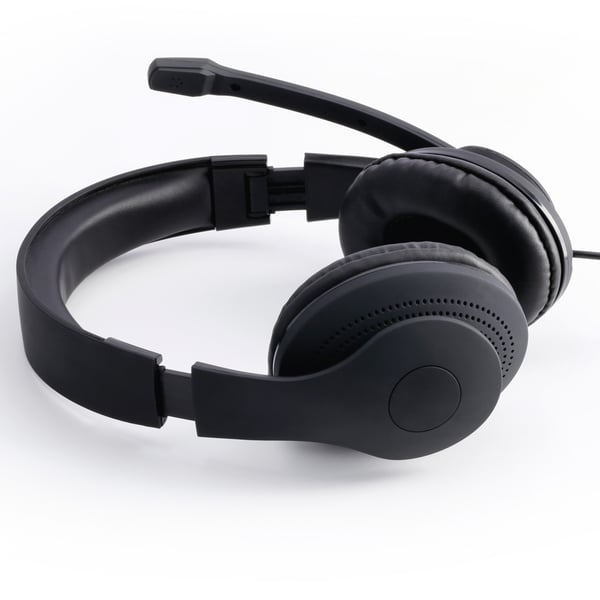 Hama HS-P200 Headset Ledningsført Kontor/Callcenter Sort