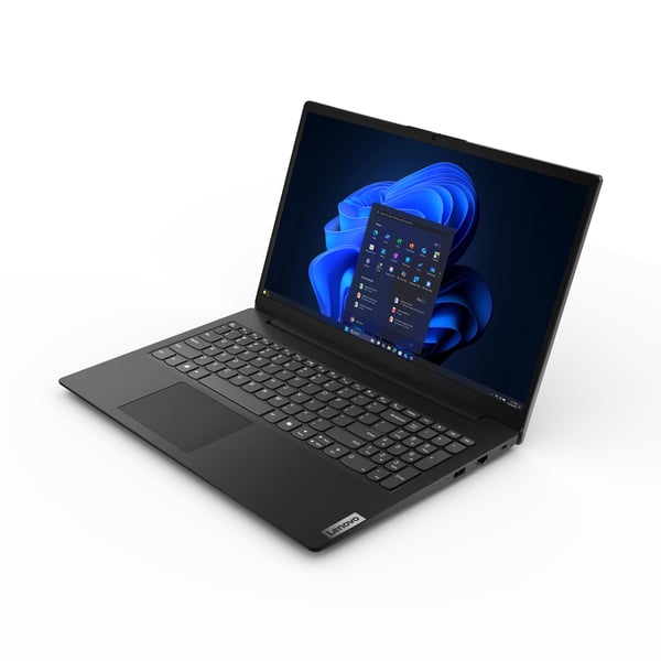 Lenovo V15 G7 IWC Intel Core 5 320 Kannettava tietokone 39,6 cm (15.6") Full HD 16 GB DDR5-SDRAM 512 GB SSD Wi-Fi 6 (802.11ax) Windows 11 Pro Musta Saksa