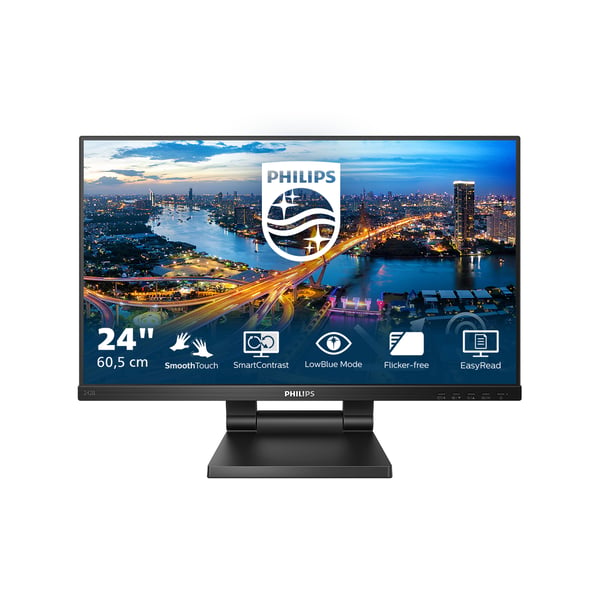 Philips 242B1TC/00 computerskærm 60,5 cm (23.8") 1920 x 1080 pixel Fuld HD LED Berøringsskærm Sort
