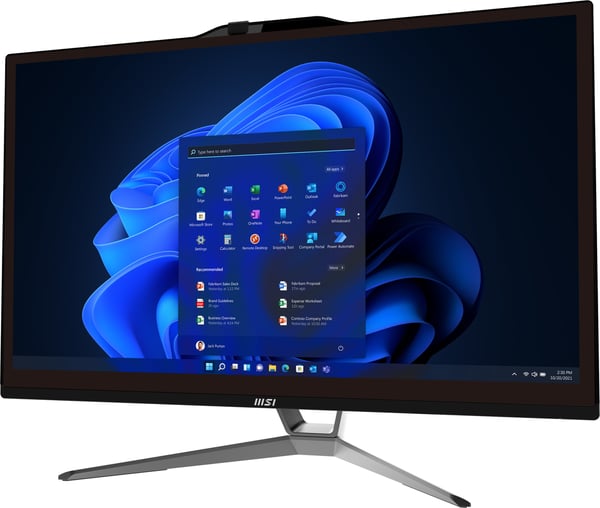 MSI Pro AP222T 13M-045EU Intel® Core™ i3 i3-13100 54,6 cm (21.5") 1920 x 1080 pixlar Pekskärm Allt-i-ett-dator 8 GB DDR4-SDRAM 256 GB SSD Windows 11 Pro Wi-Fi 6E (802.11ax) Svart