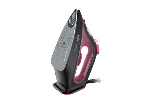Braun TexStyle 1 Torr & Ångstrykjärn Keramisk stryksula 2000 W Svart, Lila