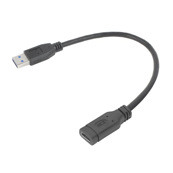 ACT AC7460 USB-kablar USB 3.2 Gen 1 (3.1 Gen 1) 0,2 m USB A USB C 5 Gbit/s Svart