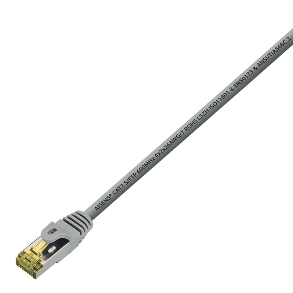 AISENS A146-0334 netværkskabel Grå 1 m Cat7 S/FTP (S-STP)