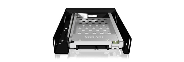 ICY BOX IB-2216StS 8,89 cm (3.5") Opbevaring drev bakke Sort