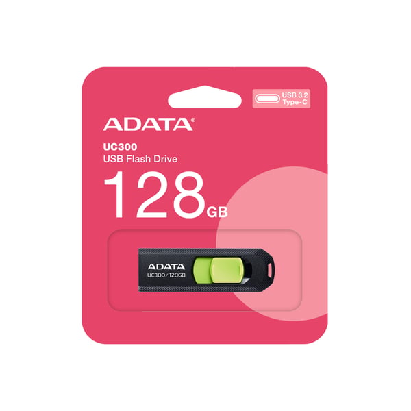 ADATA ACHO-UC300-128G-RNB USB-sticka 128 GB USB Type-C 3.2 Gen 1 (3.1 Gen 1) Svart ADATA ACHO-UC300-128G-RNB USB-sticka 128 GB USB Type-C 3.2 Gen 1 (3.1 Gen 1) Svart