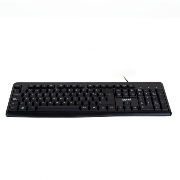 iggual CK-BASIC2-105T tangentbord Kontor USB QWERTY Svart
