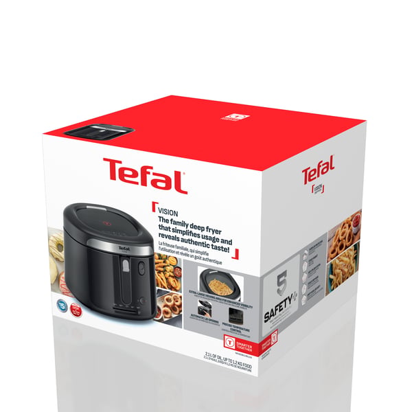 Tefal Vision FF2528E0 rasvakeitin Yksi 2,1 L Erillinen 1900 W Musta