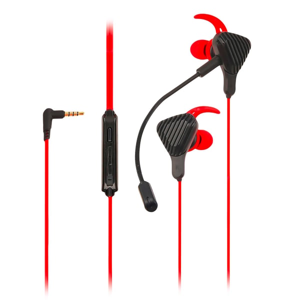 Celly CyberWired Headset Kabel I öra Spela Svart, Röd