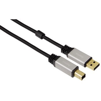 Hama 75053742 USB-kabel USB 2.0 1,8 m USB A USB B 0,48 Gbit/sek. Sort